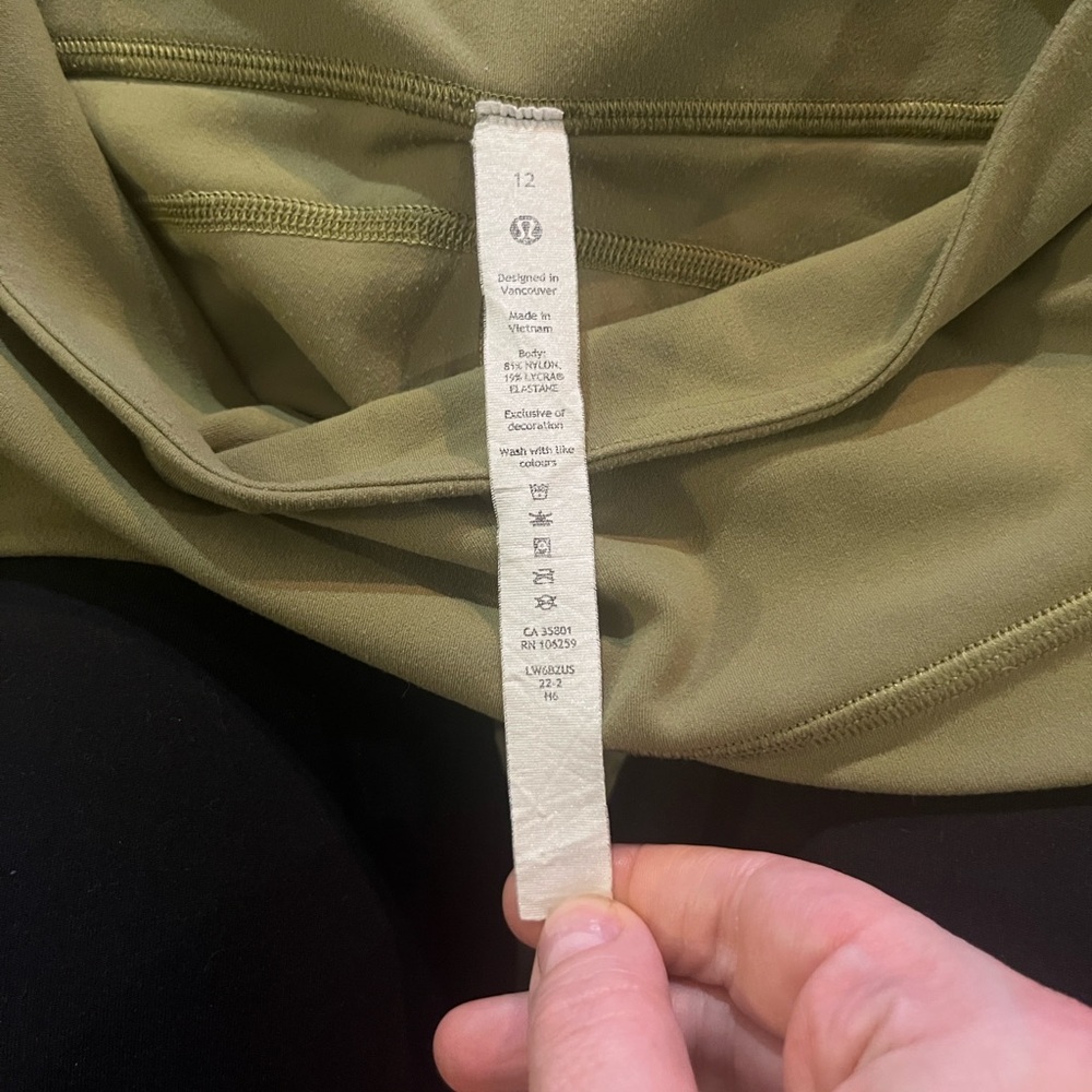 lululemon align wide leg cropped Olive Green Leggings - Picture 4 of 7